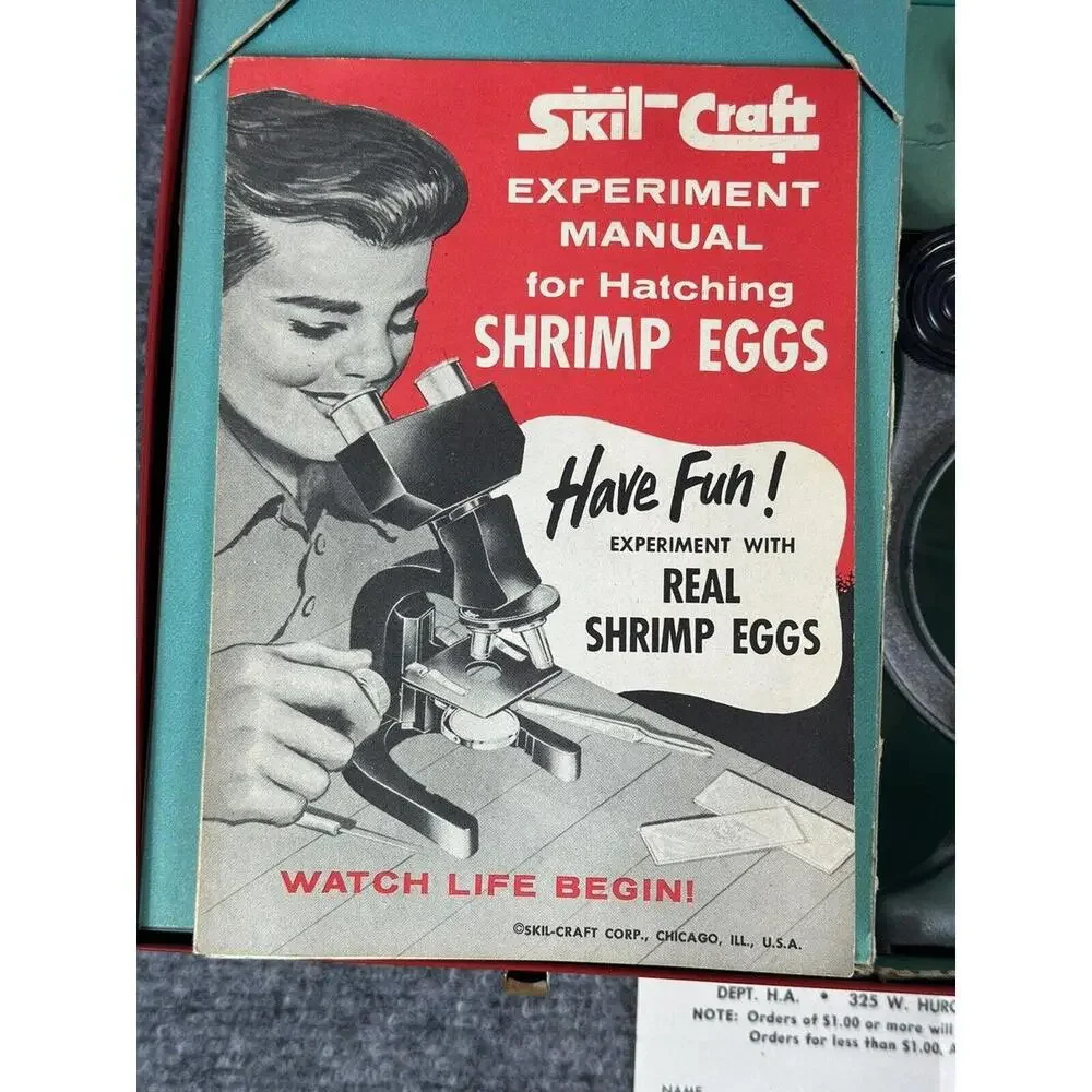 VTG Skil Craft‎ Precision Microscope Set Rare No.80 Handy Andy 1954 Kids Science